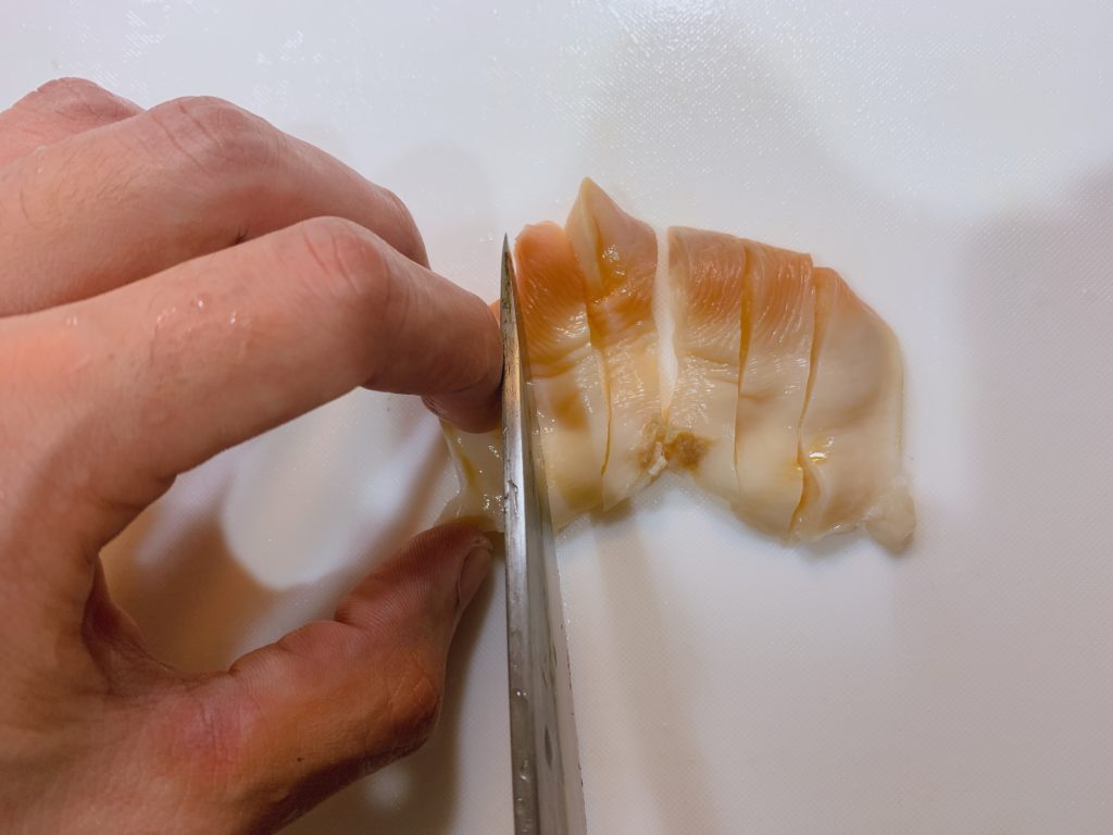 ほっき貝の捌き方とお刺身の作り方 くぅのおうち居酒屋